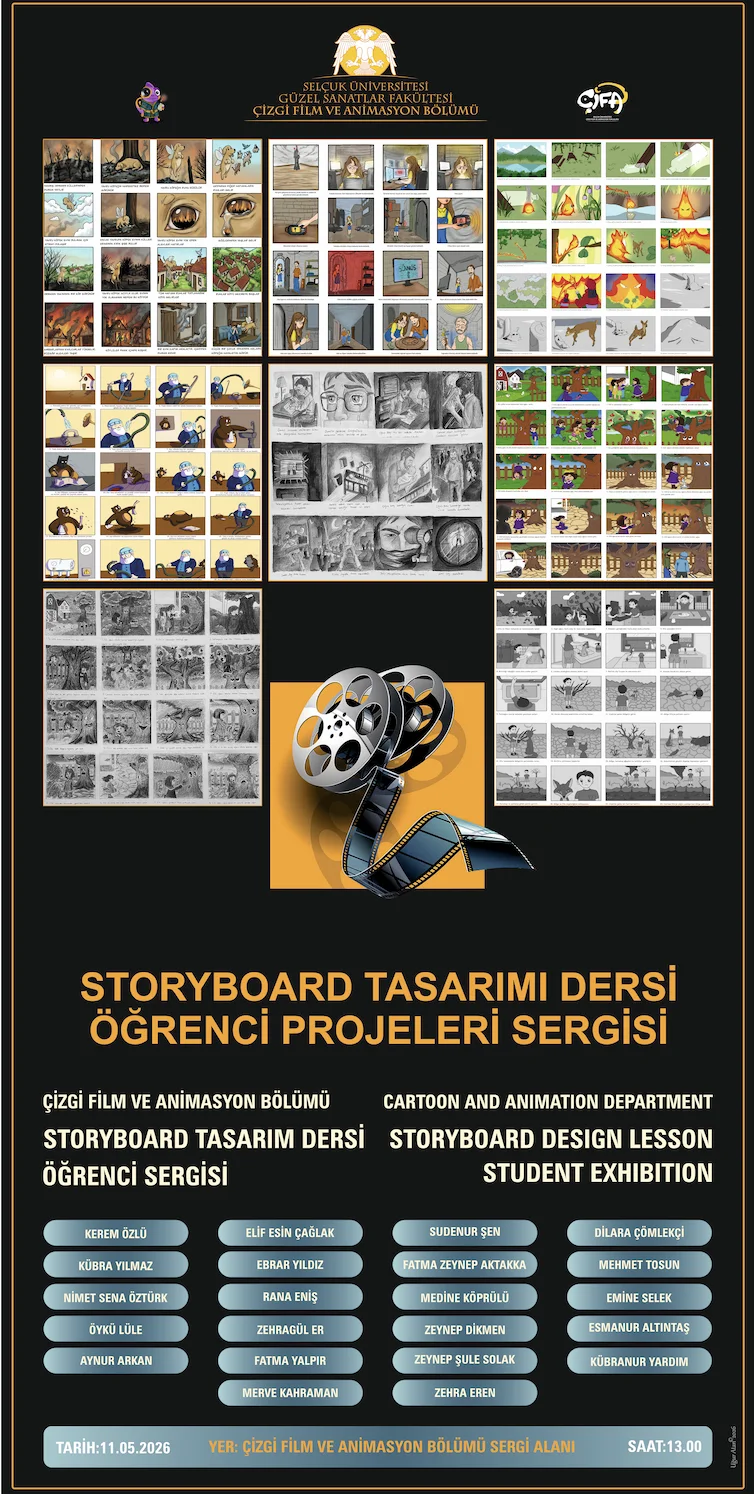Storyboard Tasarımı Dersi Öğrenci Projeleri Sergisi